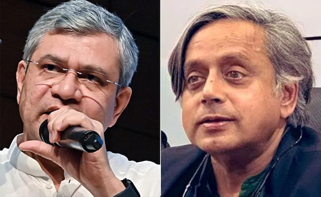 Read more about the article “If Needed, Sit On Dharna…” Ashwini Vaishnaw To Shashi Tharoor In Lok Sabha