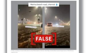 Read more about the article Old Video Falsely Shared As “Cyclone Fengal Aftermath” In Chennai