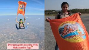 Read more about the article Indian Skydiver Unfurls Maha Kumbh Flag From Bangkok Skies