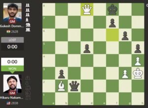 Read more about the article Nakamura celebrates win over Gukesh by throwing chess piece to fans as USA thrash India 5-0 in exhibition match – Firstpost