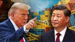 Read more about the article Trump slams ‘hostile’ China, warns of ‘massive’ tariffs over export controls on rare earths – Firstpost