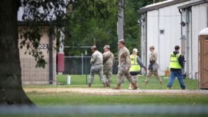 Read more about the article 200 Texas National Guard troops arrive in Chicago as Trump ramps up crackdown – Firstpost