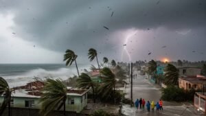 Read more about the article Hurricane Melissa hits eastern Cuba with powerful winds and heavy rain – Firstpost