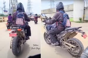 Read more about the article Royal Enfield Himalayan 750 spied, looks production ready
