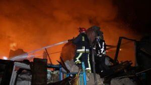 Read more about the article Massive overnight Russian strikes kill 3 in Ukraine, leave 600,000 homes without power – Firstpost