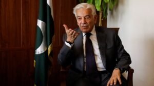 Read more about the article Khawaja Asif’s provocative claim as tensions flare with India and Afghanistan – Firstpost