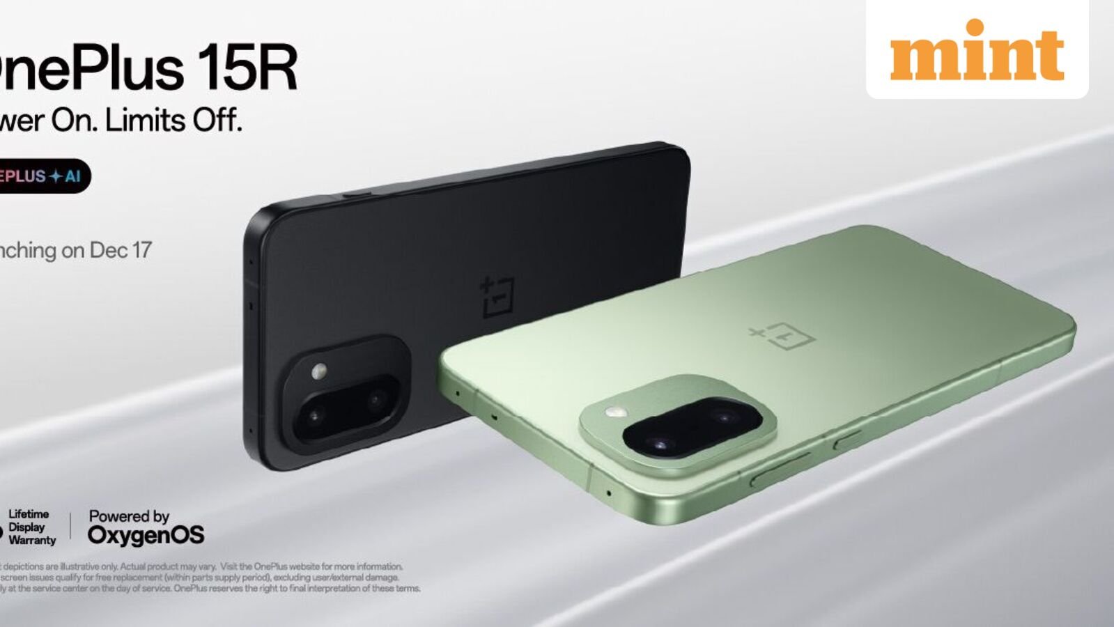 OnePlus 15R will debut in India on 17 December