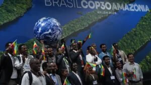 Read more about the article Fractious Cop30 ends with fragile climate deal as US absence looms – Firstpost