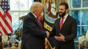Read more about the article Trump meets Syria’s Ahmad al-Sharaa. What did the 2 leaders discuss? – Firstpost