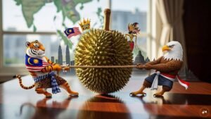 Read more about the article Indonesia and Malaysia fight a thorny war over ‘national’ fruit — durian – Firstpost