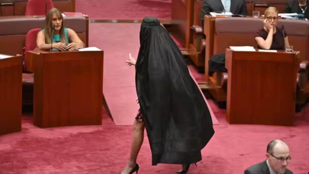 How Australian far-right politician Pauline Hanson’s burqa stunt in Parliament has sparked outrage – Firstpost