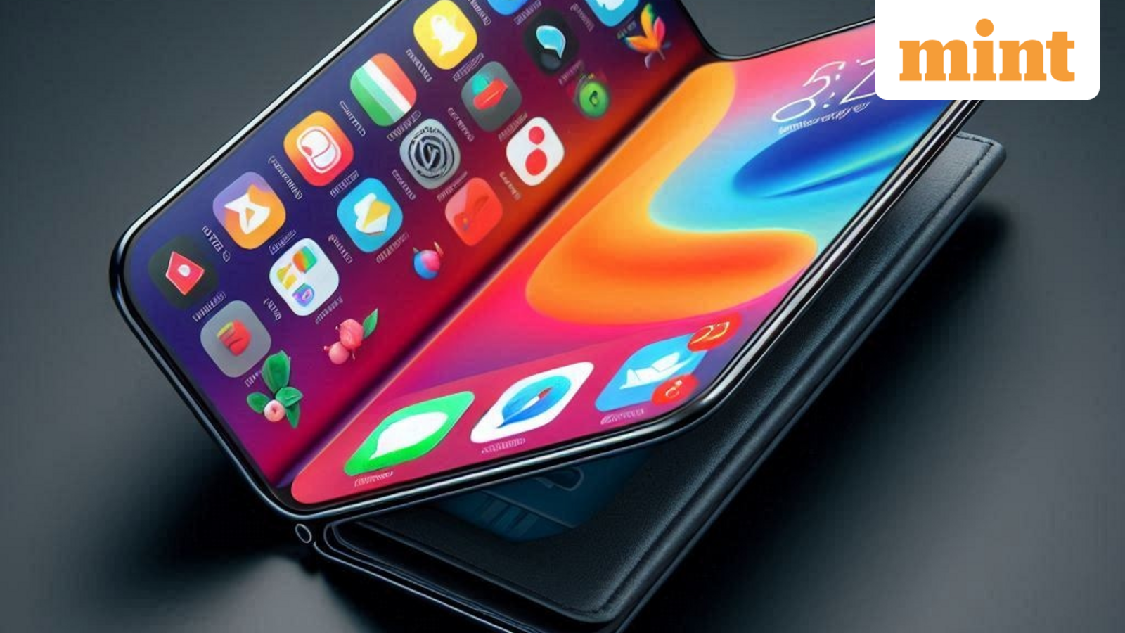 Apple will reportedly launch a 7.9 inch foldable iPhone in 2026. (AI generated image)