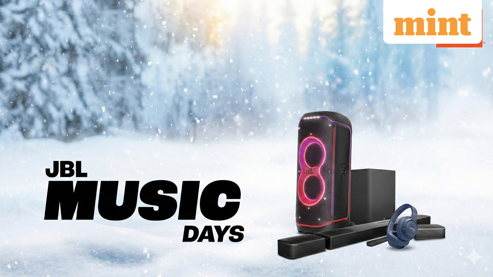 Read more about the article JBL Music Fest! Massive price drop on JBL soundbars, speakers, party boxes, wireless headphones and more, up to 60% off