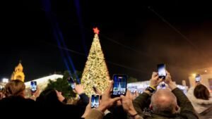 Read more about the article Bethlehem celebrates its first festive Christmas since Gaza war as hopes for peace take over Palestinian city – Firstpost
