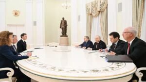 Read more about the article Putin meets Trump envoys Witkoff and Kushner in Kremlin to discuss Ukraine peace – Firstpost