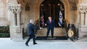Read more about the article Hamas must disarm; ‘will knock the hell out of Iran’ if it rebuilds missiles, warns Trump as he hosts Netanyahu – Firstpost