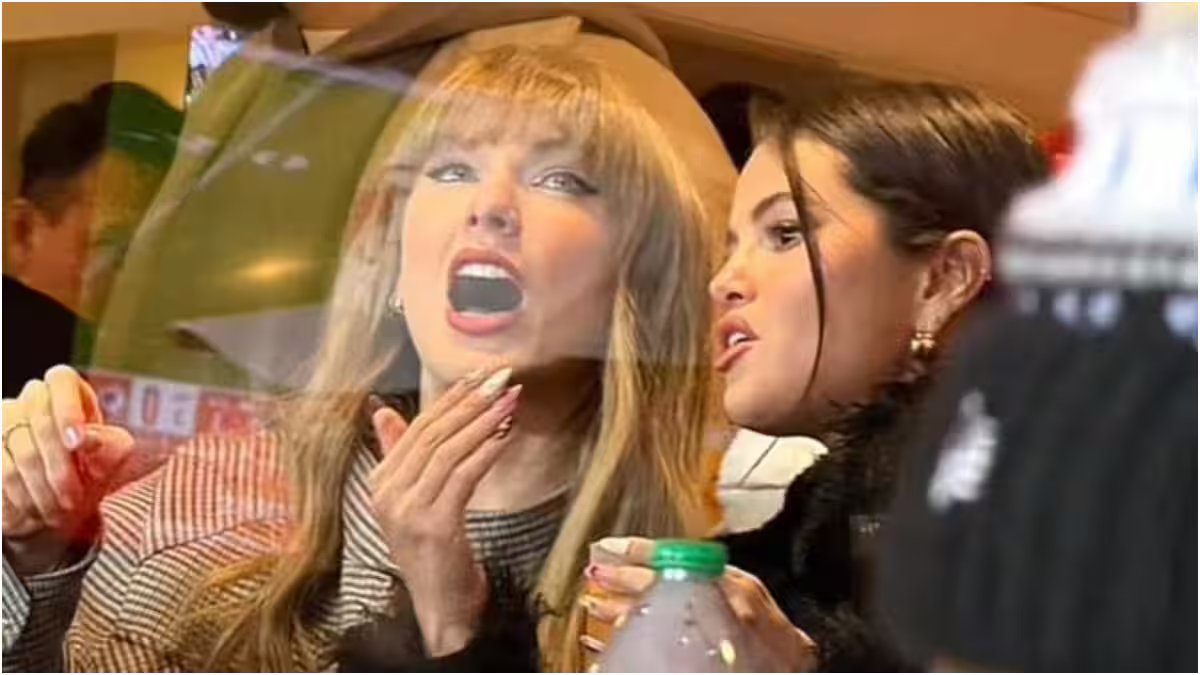 Read more about the article Taylor Swift, Selena Gomez make star-studded appearance at Chiefs game to support Travis Kelce – Firstpost