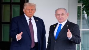 Read more about the article Trump invites Netanyahu to White House in ‘near future’, discusses Hamas and Gaza in phone call – Firstpost