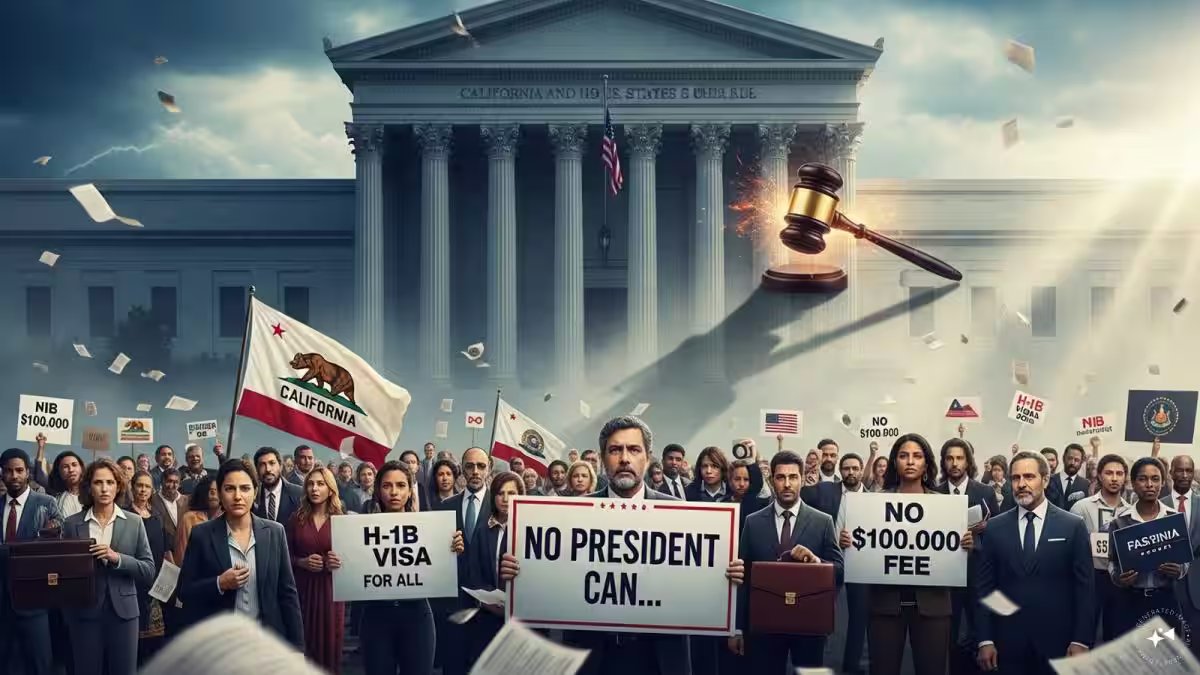 California and 19 US states sue to block Trump’s $100,000 H-1B visa fee – Firstpost