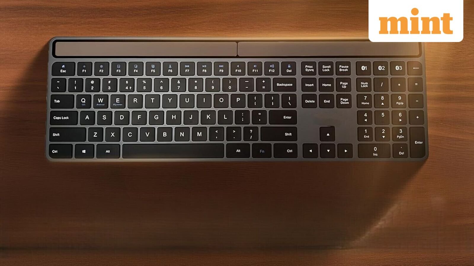 Wireless keyboards make your set-up look cleaner.