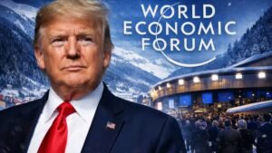 Read more about the article Trump heads to World Economic Forum after brief flight glitch – Firstpost