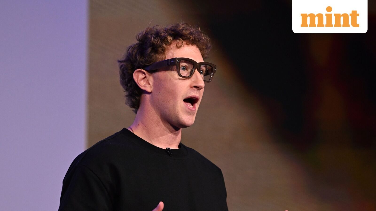 Mark Zuckerberg wearing Meta Ray Ban display