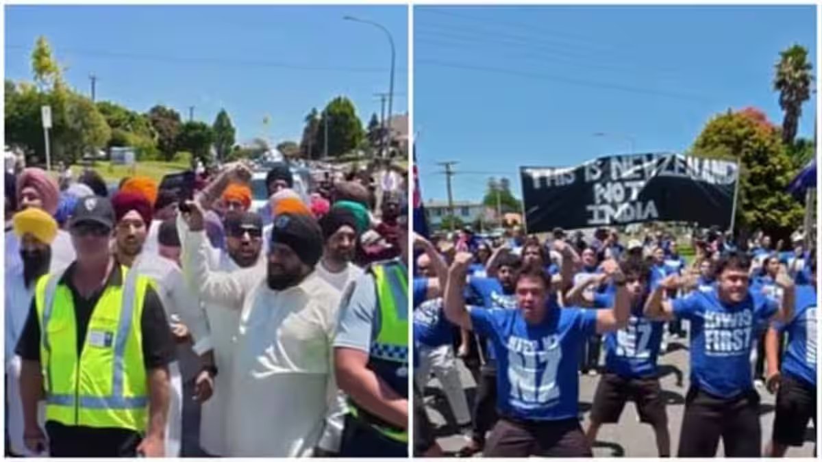 Right-wing group disrupts Sikh Nagar Kirtan in New Zealand with haka – Firstpost