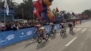 Read more about the article Luke Mudgway continues to dominate as he wins Stage 2 and retains Yellow Jersey – Firstpost
