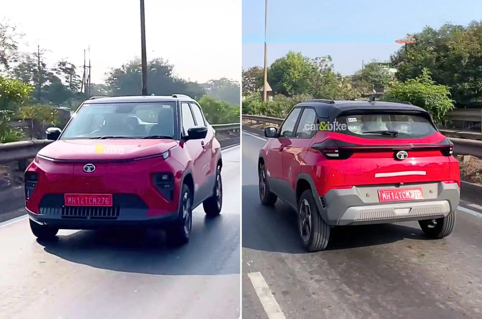 Fully uncamouflaged test mule of 2026 Tata Punch EV facelift spied on Indian roads - Introduction