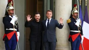 Read more about the article Macron ‘very sceptical’ about peace deal as allies rally around Ukraine – Firstpost
