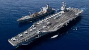 Read more about the article US reroutes world’s largest aircraft carrier from Caribbean, says report – Firstpost
