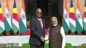 Read more about the article PM Modi meets Seychelles President Herminie, maritime security in focus – Firstpost
