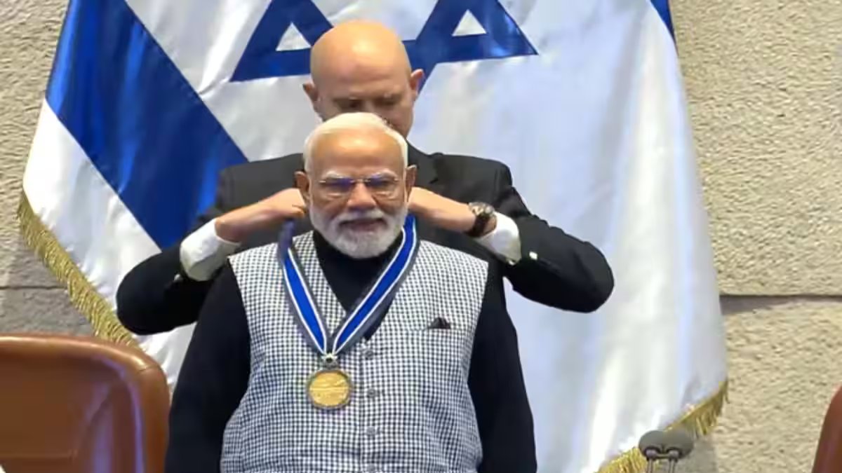 PM Modi conferred Speaker of the Knesset Medal, Israel’s highest parliamentary honour – Firstpost