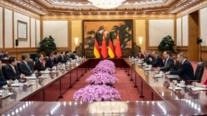 Read more about the article Germany’s Merz meets Xi in China, calls for fair trade and deeper ties – Firstpost