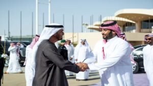 Read more about the article UAE firms pull out of Saudi defence show as Gulf tensions spill into business – Firstpost