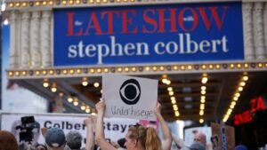 Read more about the article Was Stephen Colbert’s CBS interview with a Democrat blocked after Trump pressure? – Firstpost