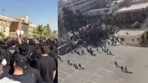 Read more about the article Campus protests erupt against Khamenei regime amid US war fears – Firstpost