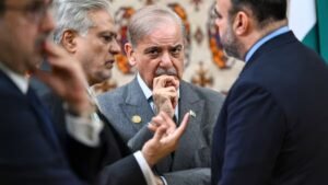 Read more about the article Pakistan can ‘crush any aggressor’, says PM Shehbaz Sharif as clashes with Afghanistan escalate – Firstpost