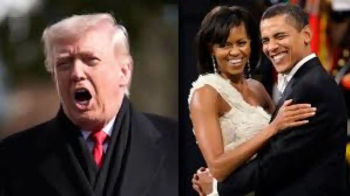 Trump shares AI-generated video showing Barak & Michelle Obama as monkeys in election conspiracy post – Firstpost