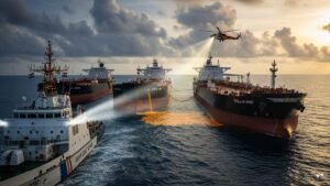 Read more about the article India seizes three US-sanctioned tankers linked to Iran, steps up maritime surveillance – Firstpost