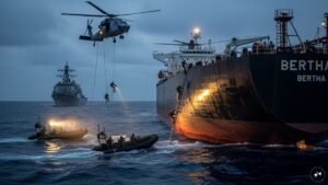 Read more about the article US forces seize sanctioned oil tanker in Indian Ocean, third interdiction since January – Firstpost