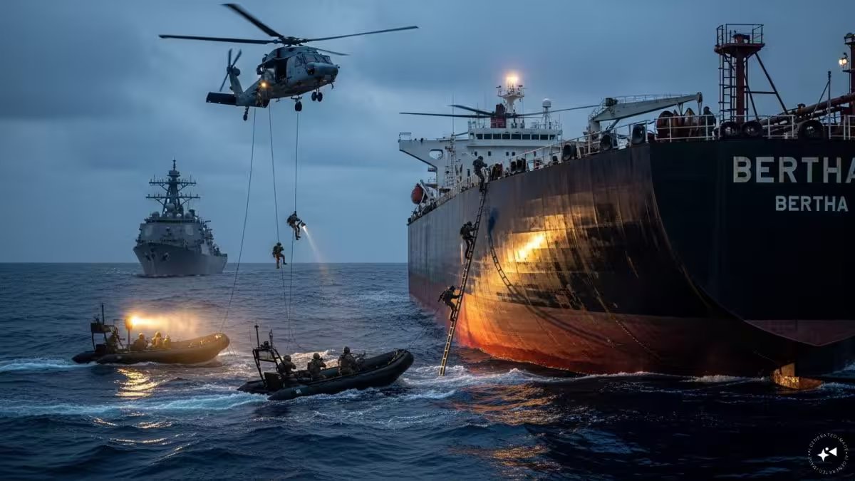 US forces seize sanctioned oil tanker in Indian Ocean, third interdiction since January – Firstpost