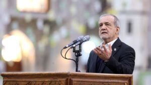 Read more about the article Iran’s Pezeshkian says ‘will not surrender’ to US and Israel as West Asia conflict escalates – Firstpost