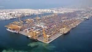 Read more about the article Before and after images of Dubai’s Port of Jebel Ali hit by Iran in a new video footage – Firstpost
